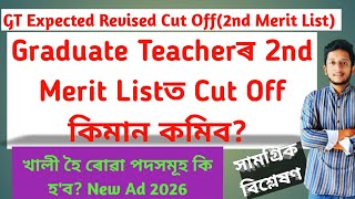 GT Expected Revised Cut Off | GT 2nd Merit List Expected Cut Off | GT 2nd List Cut Off | GT New Ad.