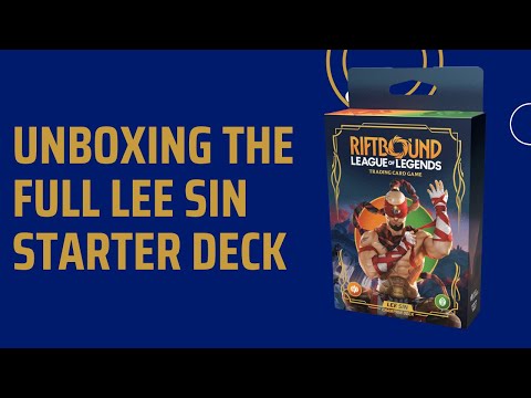 Unboxing the FULL Lee Sin Riftbound starter deck!