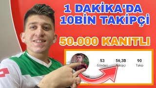 1 Daki̇kada 10Bi̇n Taki̇pçi̇ Arttirma Kanitli