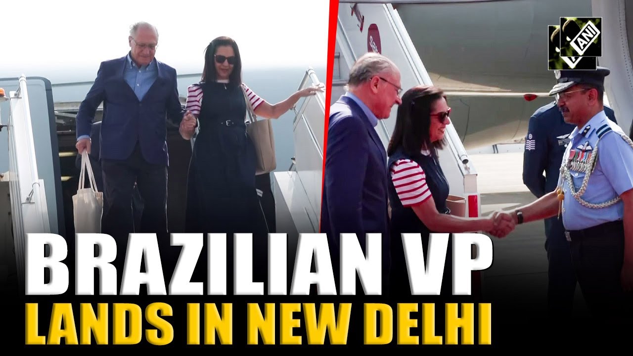 Brazilian VP Geraldo Alckmin lands in New Delhi for a 2-day official visit