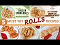 5 Ramadan Special Rolls Recipes Chicken Veg Potato Rolls Compilation By What Shall I Cook