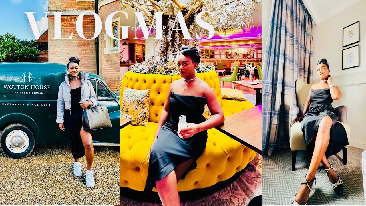 VLOGMAS 1 |  Weekend getaway | Wotton House Hotel Dorking Surrey UK 