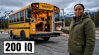 Homeless Single Mother Turned Abandoned School Bus Into LUXURY Tiny Home For Her Children