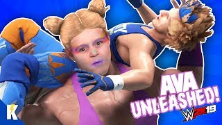 AVA Unleashed in WWE 2k19! (Family Triple Threat Match) K-City GAMING
