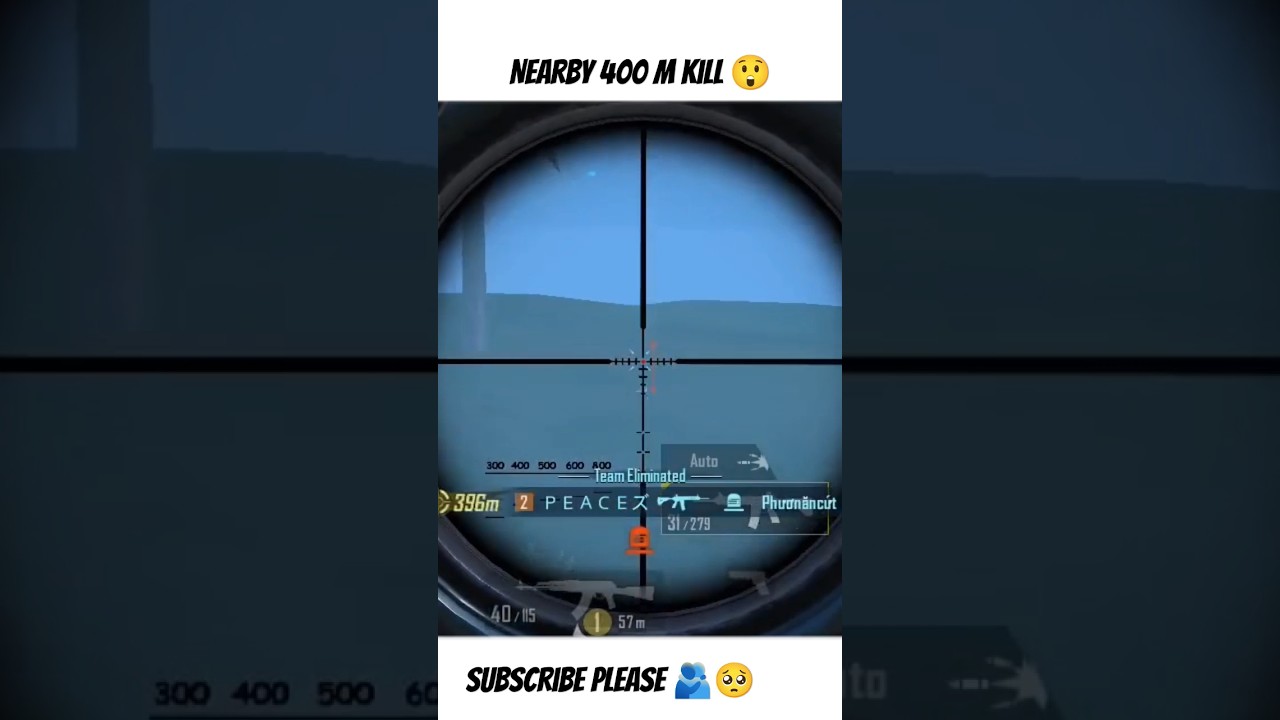 Nearby 400m Kill gaming pubgm peace funny pubgmesports Nearby 400m Kill gaming pubgm peace funny pubgmesports