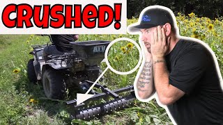 We Destroyed The Sunflower Food Plot - Planting The Best Fall Food Plots For Deer