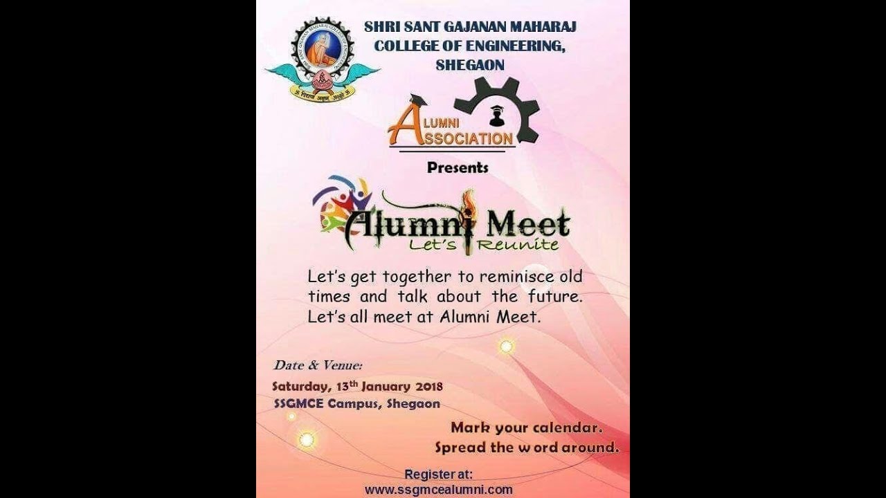 Video Directory of SSGMCE 1988 batch!