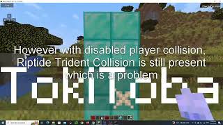 Eliminating Riptide Trident Collision (Minecraft Plugin)