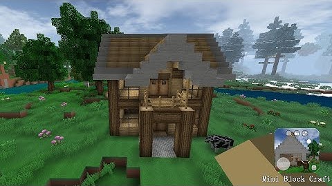 Mini Block Craft || How to build a simple survival house || part-34 ||