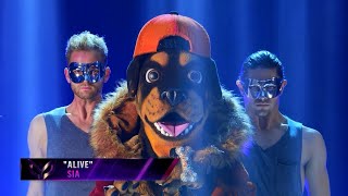 Rottweiler "Chris Daughtry" - Alive (Masked Singer S2E13 Reveal)