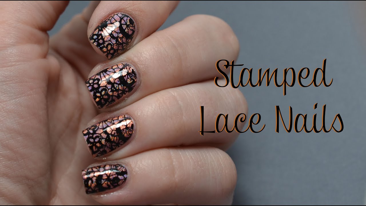 Stamped Lace Nail Art Tutorial