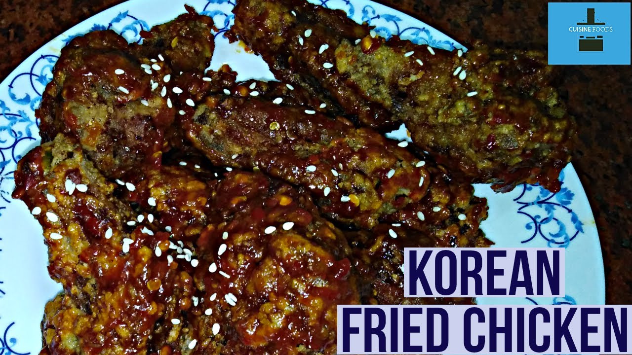 Korean fried chicken recipe by cuisine foods YouTube