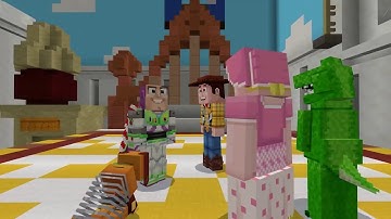 MINECRAFT Offizieller Toy Story Mash Up Trailer - PS4, Xbox One, PC - Woody, Buzz Lightyear, Jessie