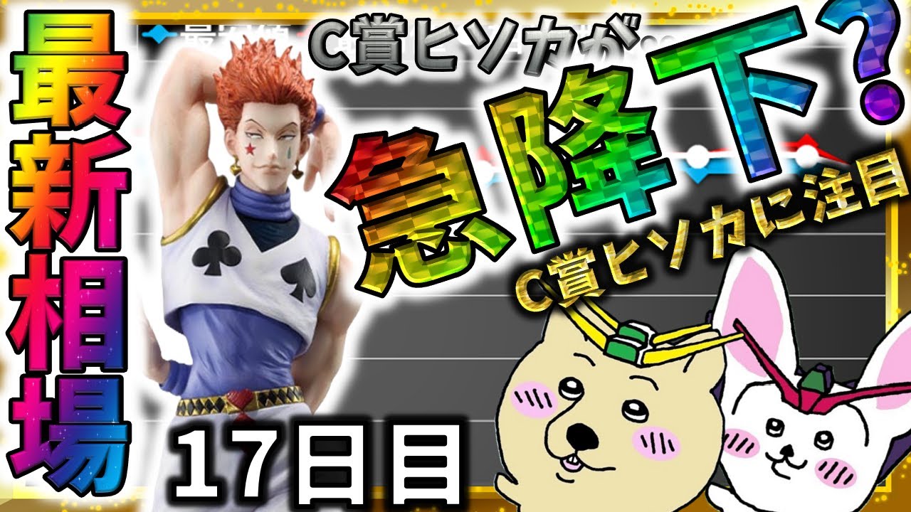 本編動画】C賞 ヒソカの価格が急変！十七日目の相場を速報『一番くじ