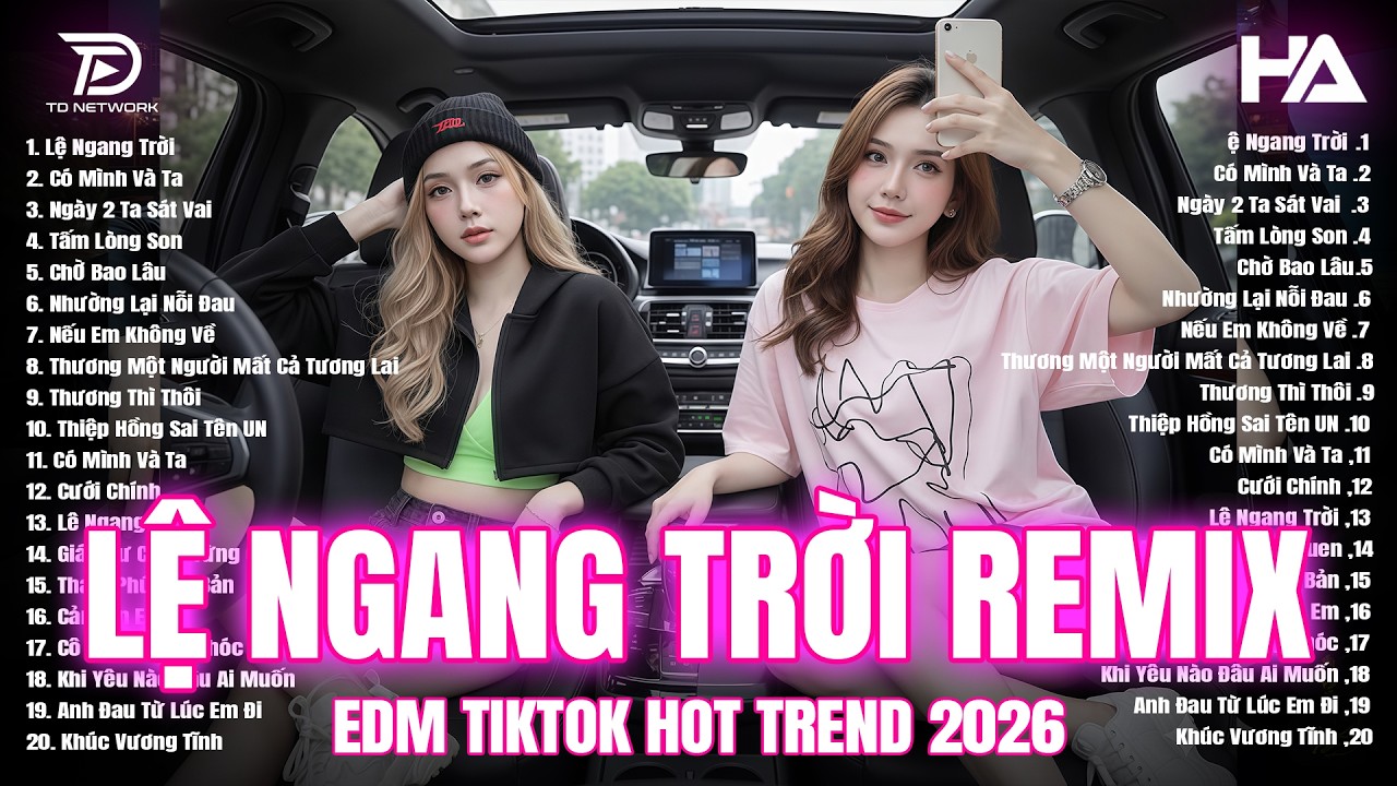 Lệ Ngang Trời Remix - EDM HOT TREND NHẤT TIKTOK 2026 -  BXH Nhạc Trẻ Remix Nghe Cực Cháy 2026