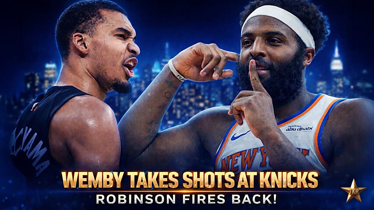 Victor Wembanyama TAKES SHOTS At Knicks! Mitchell Robinson FIRES BACK At Wemby... | Knicks News