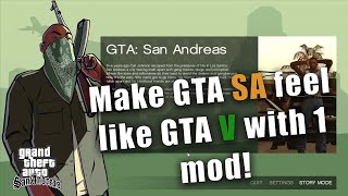 GTA San Andreas but it's with GTA V HUD & UI