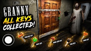 Granny house all keys 🗝️ access complete video #granny #gameplay #viral #videor 