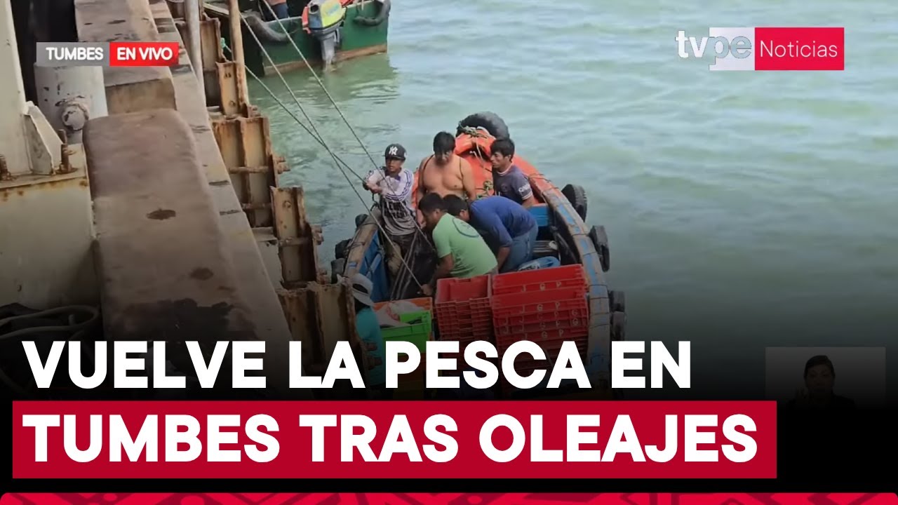 Tumbes: pescadores vuelven al mar tras más de una semana de fuertes oleajes
