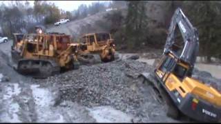 Quiring Towing- Volvo EC380D Excavator Stuck pt.1