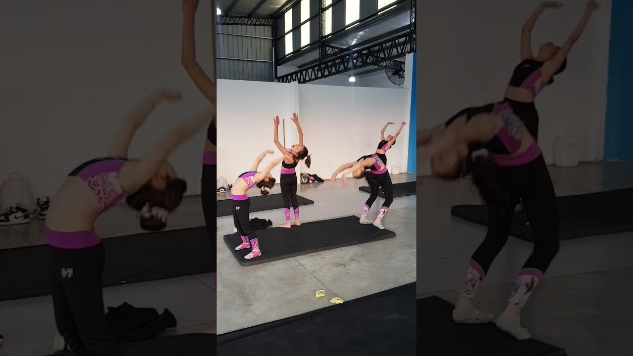 Mejora tu puente rápido con este ejercicio d arco. Puedes hacerlo de 2 o 3🙌 