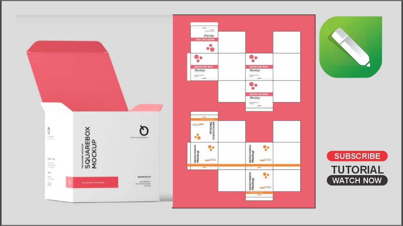 Medicine Box Packaging CorelDRAW Tutorial | How to Make Packaging ...