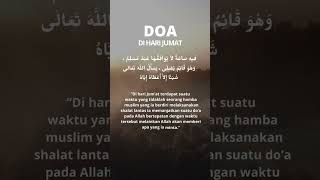 Dahsyatnya Doa Sore Hari Jumat