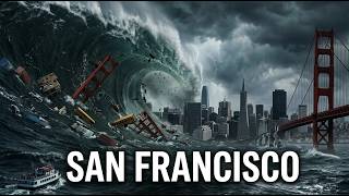 SAN FRANCISCO MEGA TSUNAMI | Giant Wave Destroys the Golden Gate Bridge (AI Disaster Simulation)