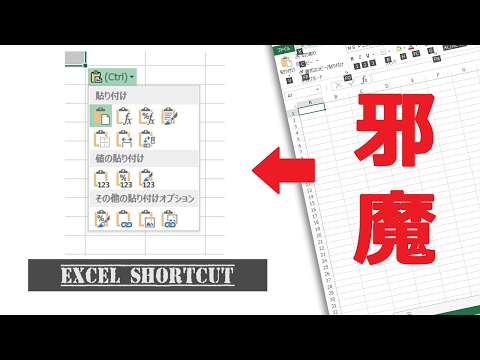 How to Hide the Paste Options Button [Excel Basics Tutorial]
