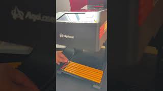 Let’s engrave pencils ✏️ #laserengraving #pencils #backtoschool #algolaser #personalized