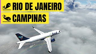 Rio De Janeiro Sbgl A Campinas Sbkp Voando De A320Neo Da Azul No Flight Simulator 2020
