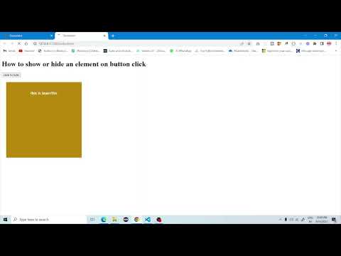 Hide Element On ButtonClick | click event javascript #javascript #frontendchallenge