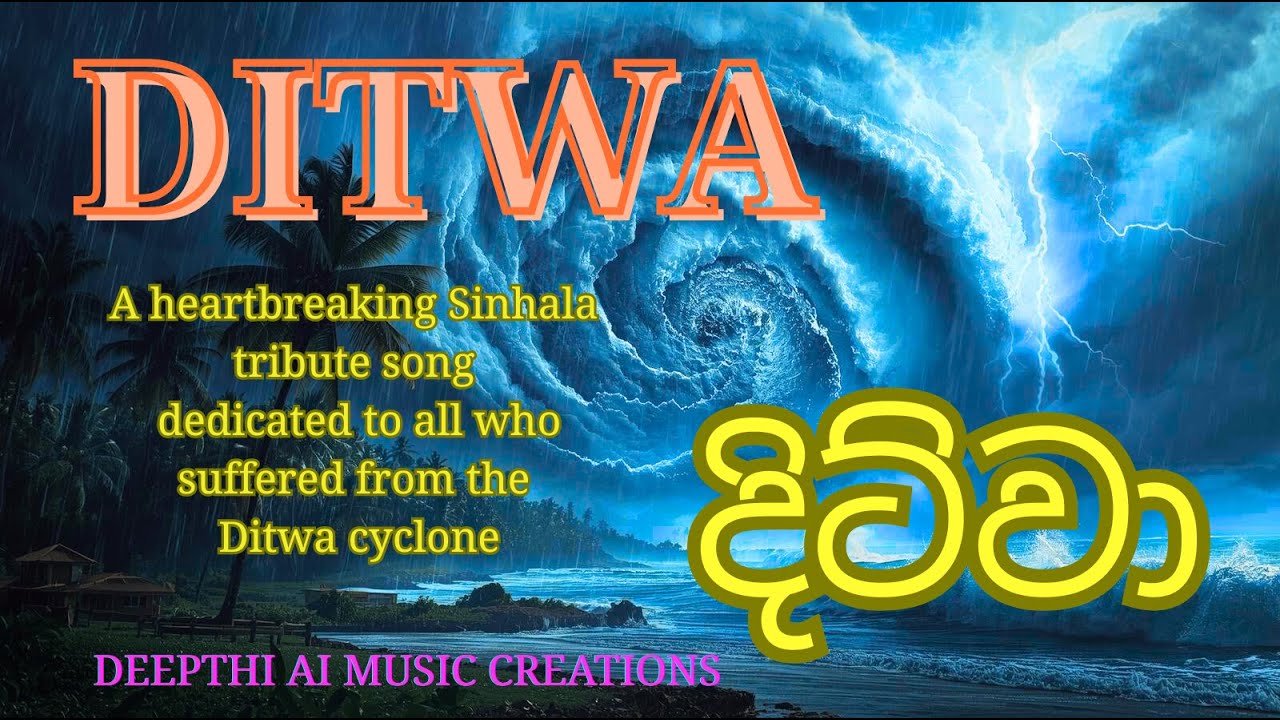 DITWA | මව් බිමේ විලාපය | Sinhala Original Disaster Song | Deepthi AI Music