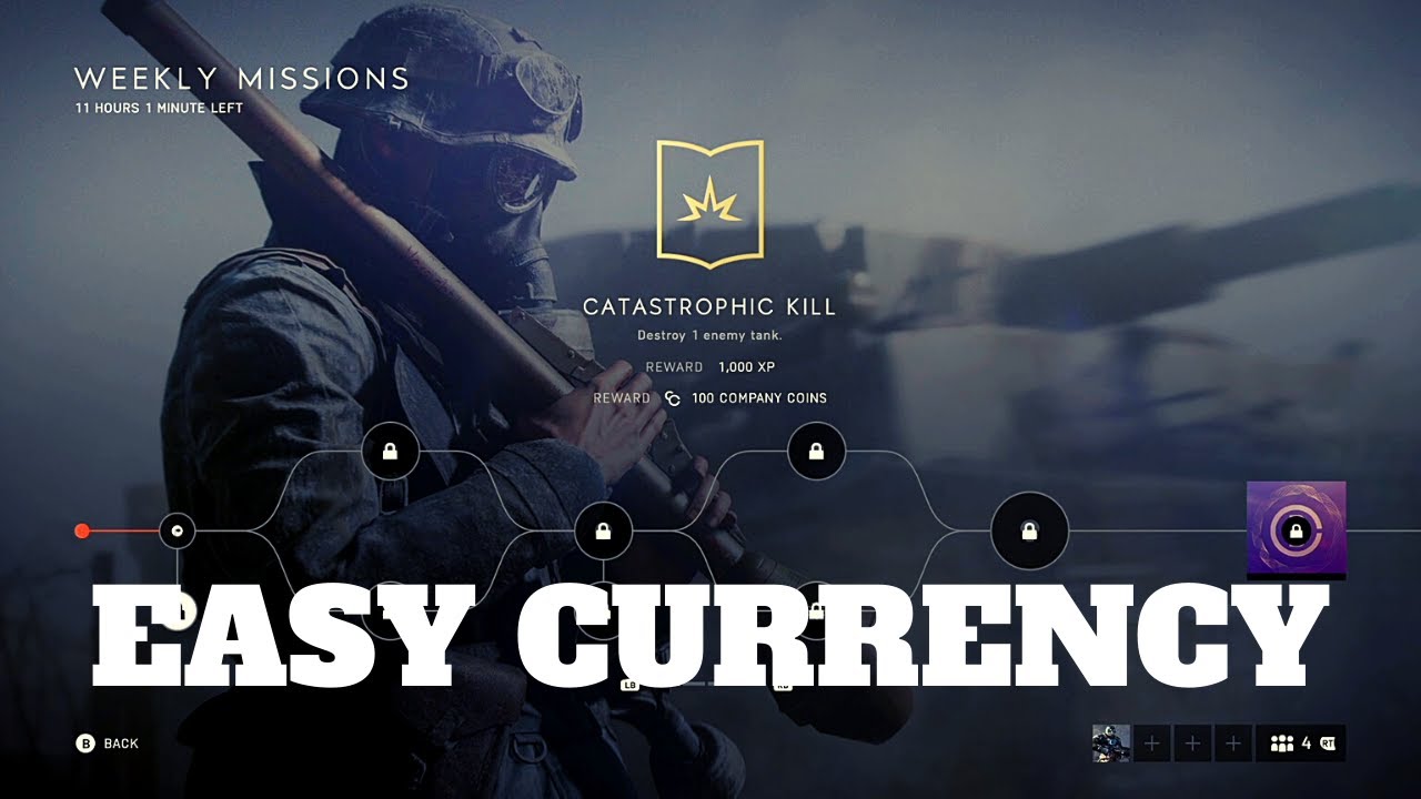 Battlefield V - Easy Company Coin & Battlefield Coins (Weekly Missions)