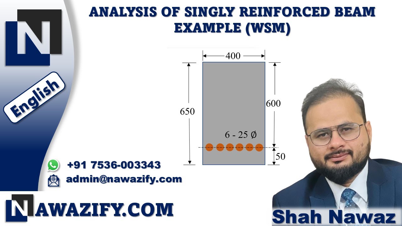 Analysis of Singly Reinforced Beam || Working Stress Method || RCC (IS 456- 2000)