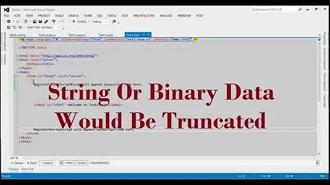 String Or Binary Data Would Be Truncated - Validation Failed For One Or More Entities