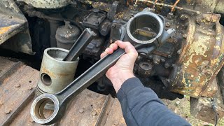 How Do You Bend This Huge Connecting Rod??? Caterpillar RD6 Viewer Request Episode