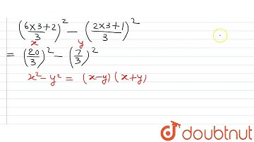 Factorise : (6 (2)/(3) )^2 - (2 (1)/(3))^2 | 8 | FACTORISATION | MATHS | ICSE | Doubtnut