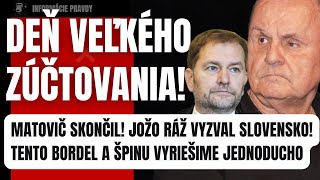 Jožo Ráž šokoval Slovensko: MATOVIČ SKONČIL! Prišiel deň veľkého zúčtovania #politika #slovensko 