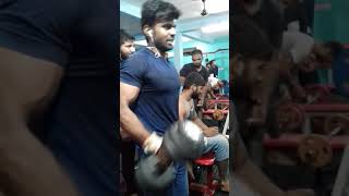 Amazing Desi Boy Santosh. Lakhan. And Rahul Biecep Workout With Rajan Kushwaha