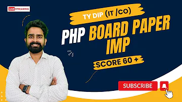 Web Based App PHP | TY diploma CO | Board Paper Solution & VIMP for Board Exam | Rajan Sir