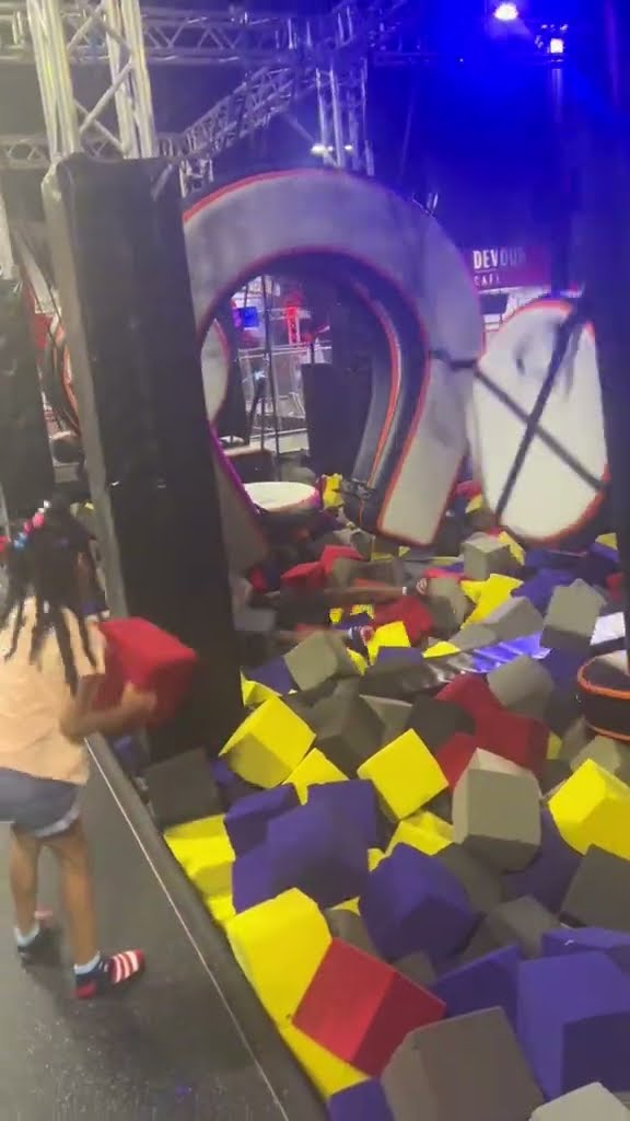 Dad Dramatically Falls Into Foam Pit || ViralHog