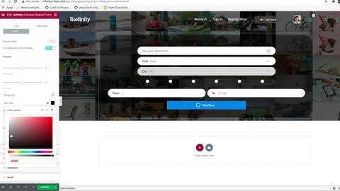 How to style a banner search form with Lisfinity Banner Search Form and Elementor? - Lisfinity