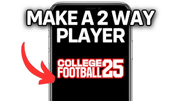 HOW TO MAKE A 2 WAY PLAYER IN COLLEGE FOOTBALL 25 2025! (FULL GUIDE)