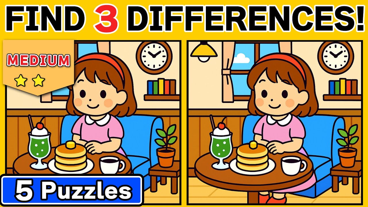 【MEDIUM】Relax, Observe, and Focus – A Complete Spot the Difference Session 