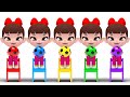 5 color song  five little monkeys jumping on the bed nursery rhymes playground  baby  kids songs