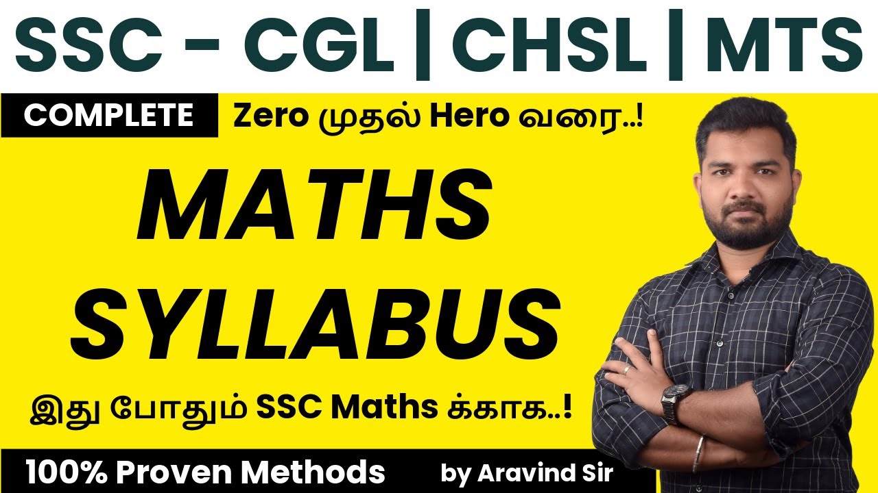 Complete SSC Maths Syllabus | 600+ Hours Full Course | Tamil Explanation – Aravind Aptiverse App