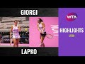 Camila Giorgi vs. Vera Lapko | 2020 Lyon First Round | WTA Highlights