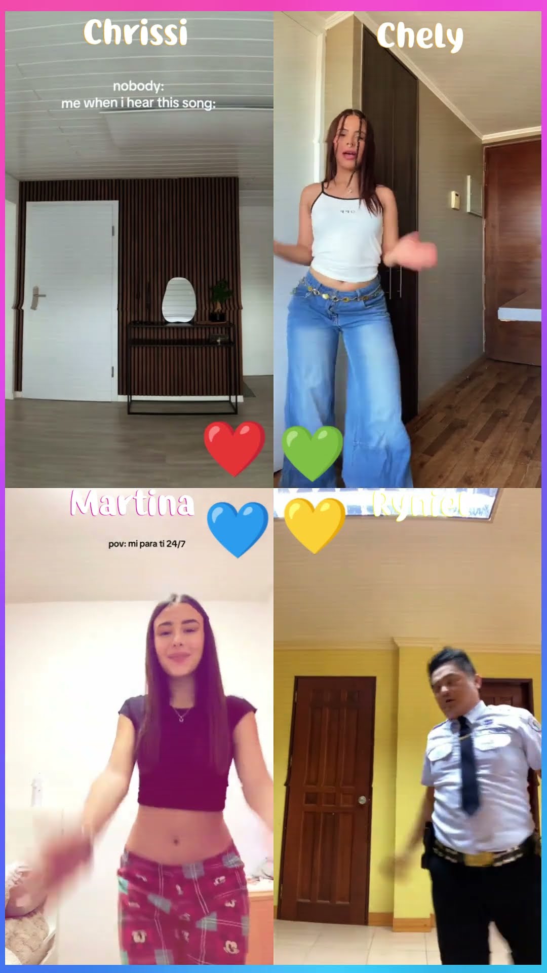 ????Chrissi x Chely x Martina x Tyniel #shorts #dance #tiktok