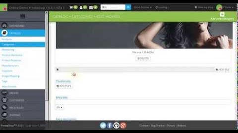 Back Office Prestashop 1.6 alfa 1